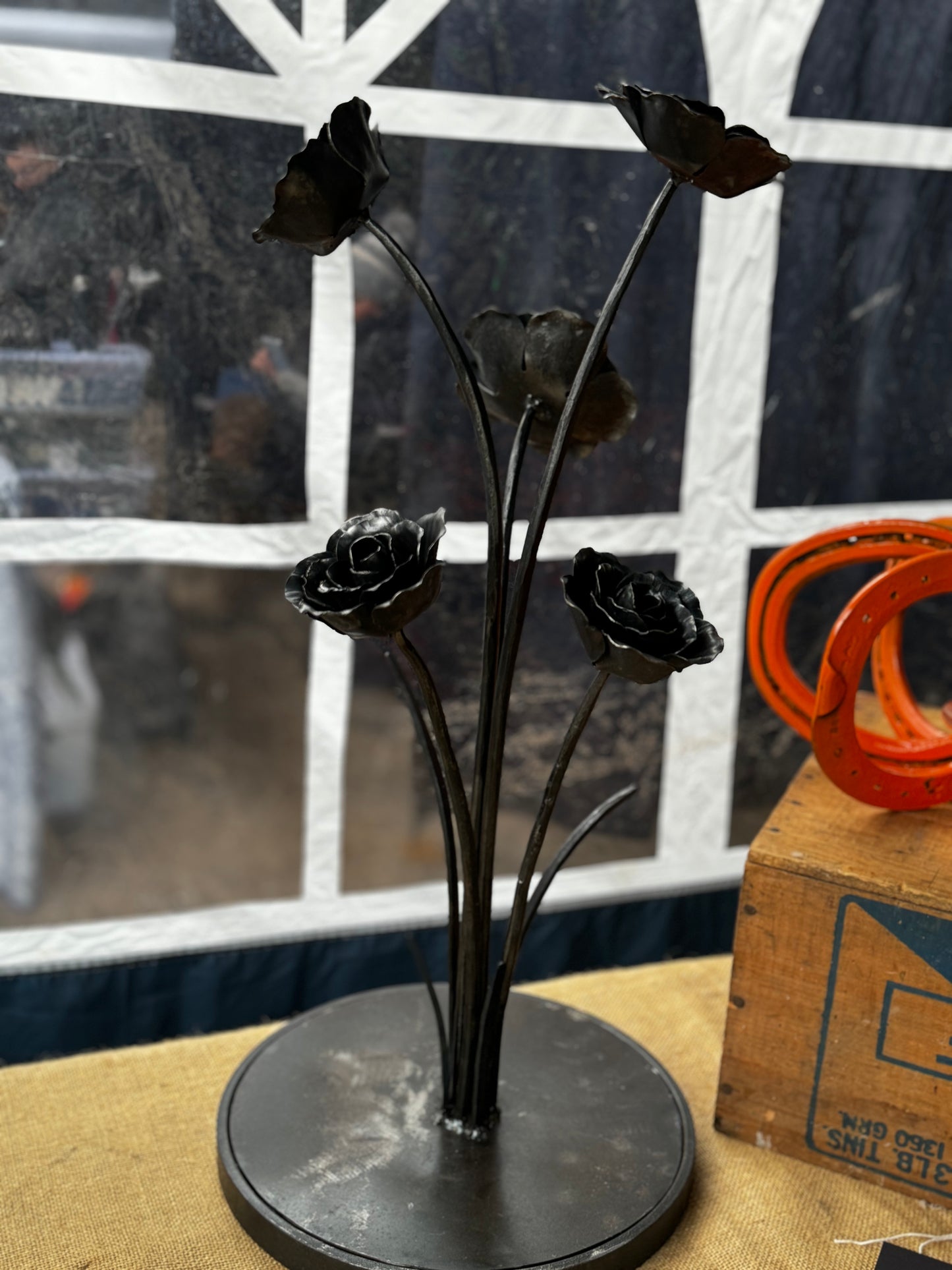 Handforged Rose Sculpture 1/1