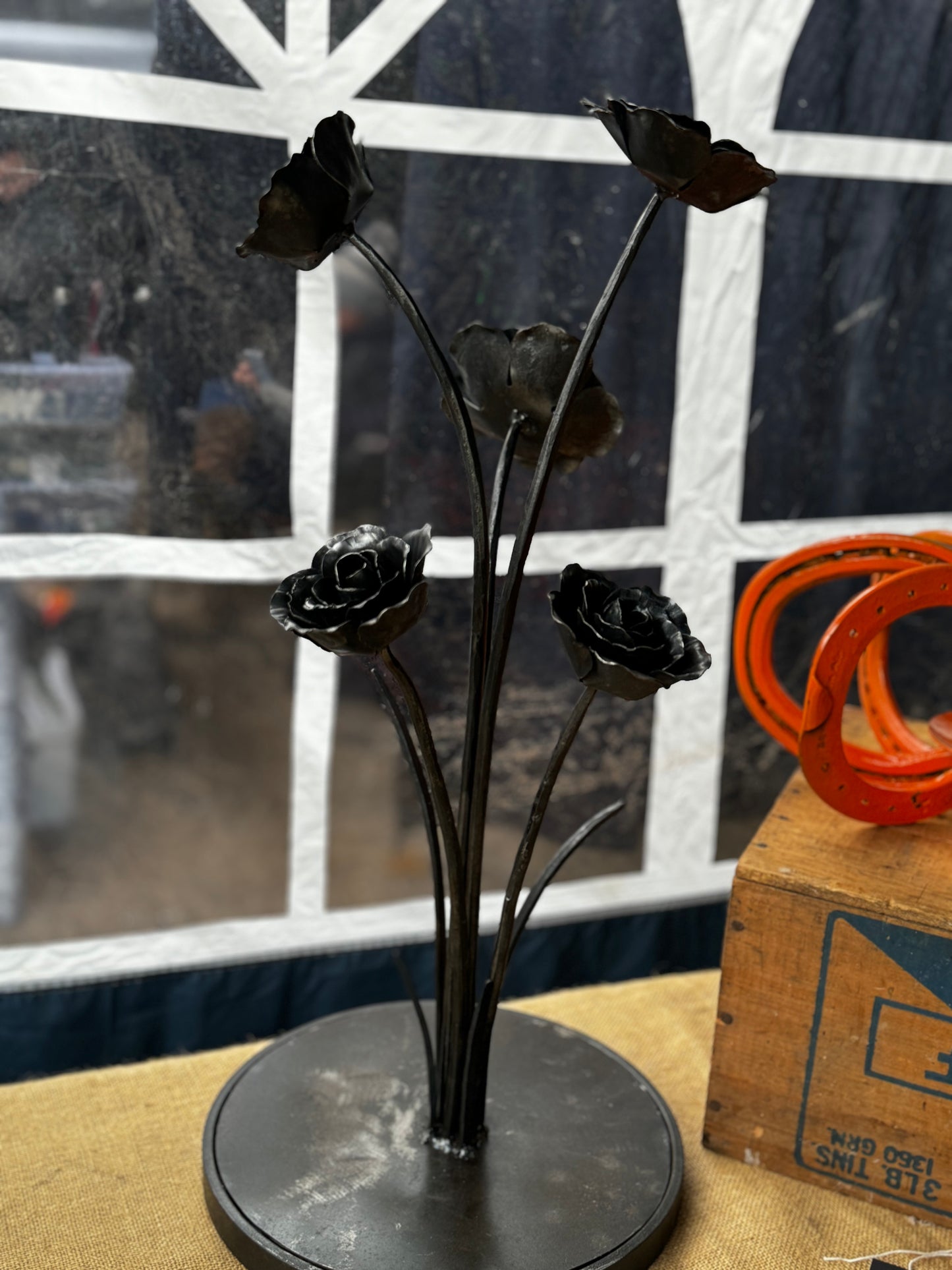 Handforged Rose Sculpture 1/1