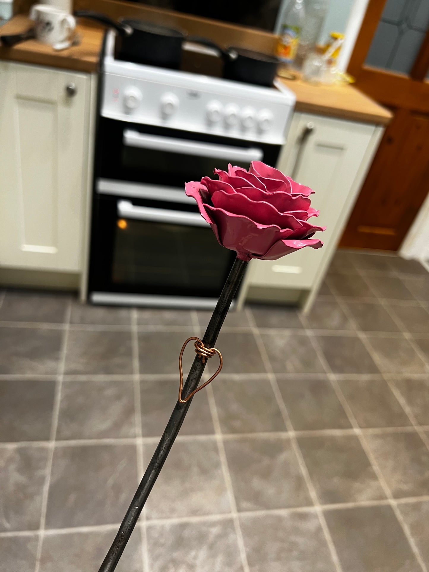 Handmade Metal Rose