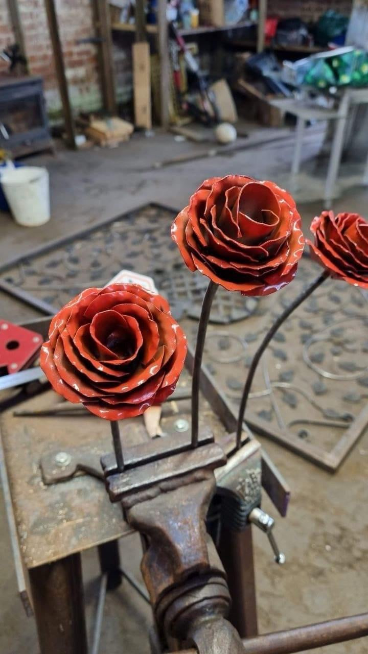 Handmade Metal Rose