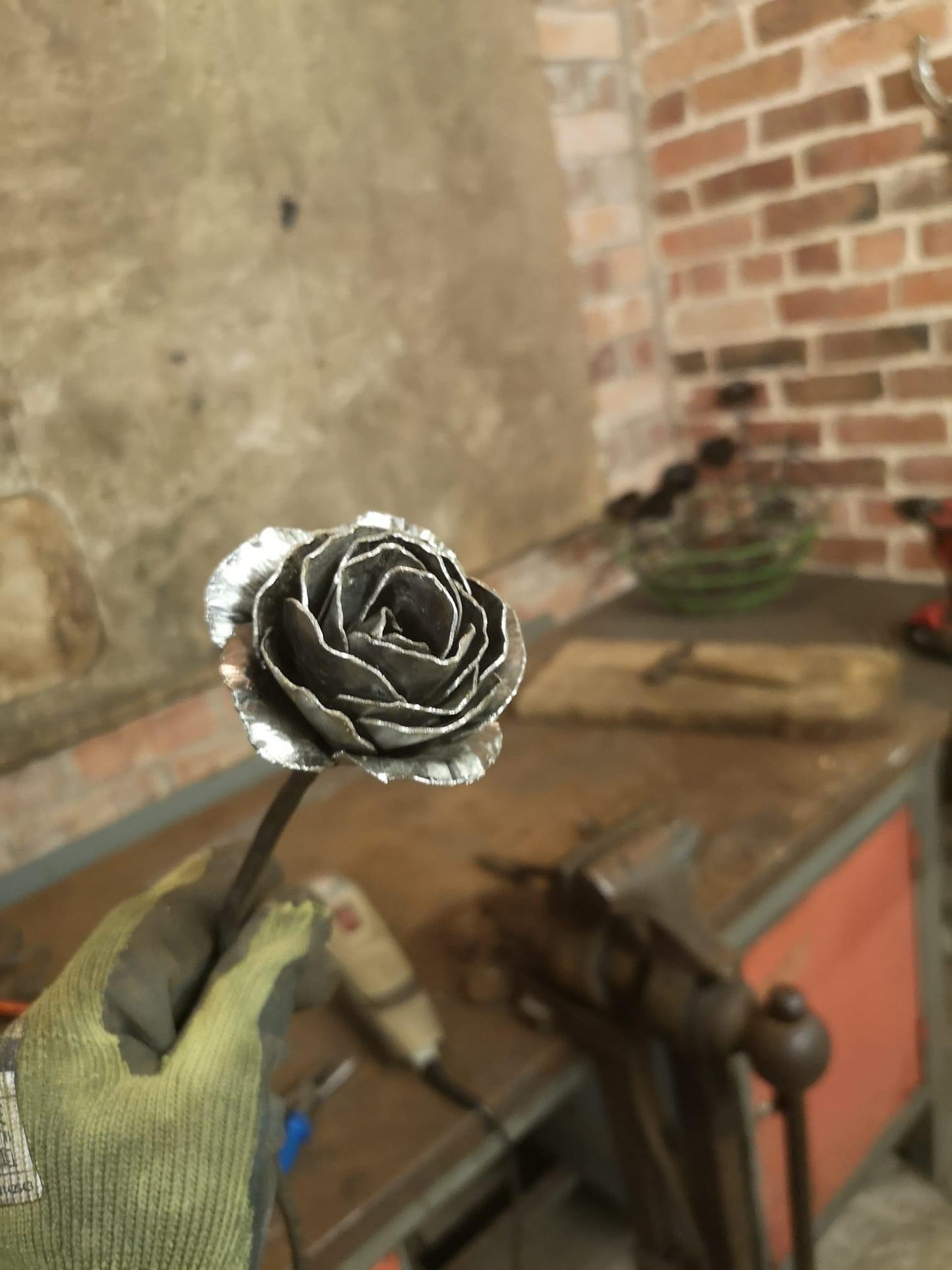 Handmade Metal Rose