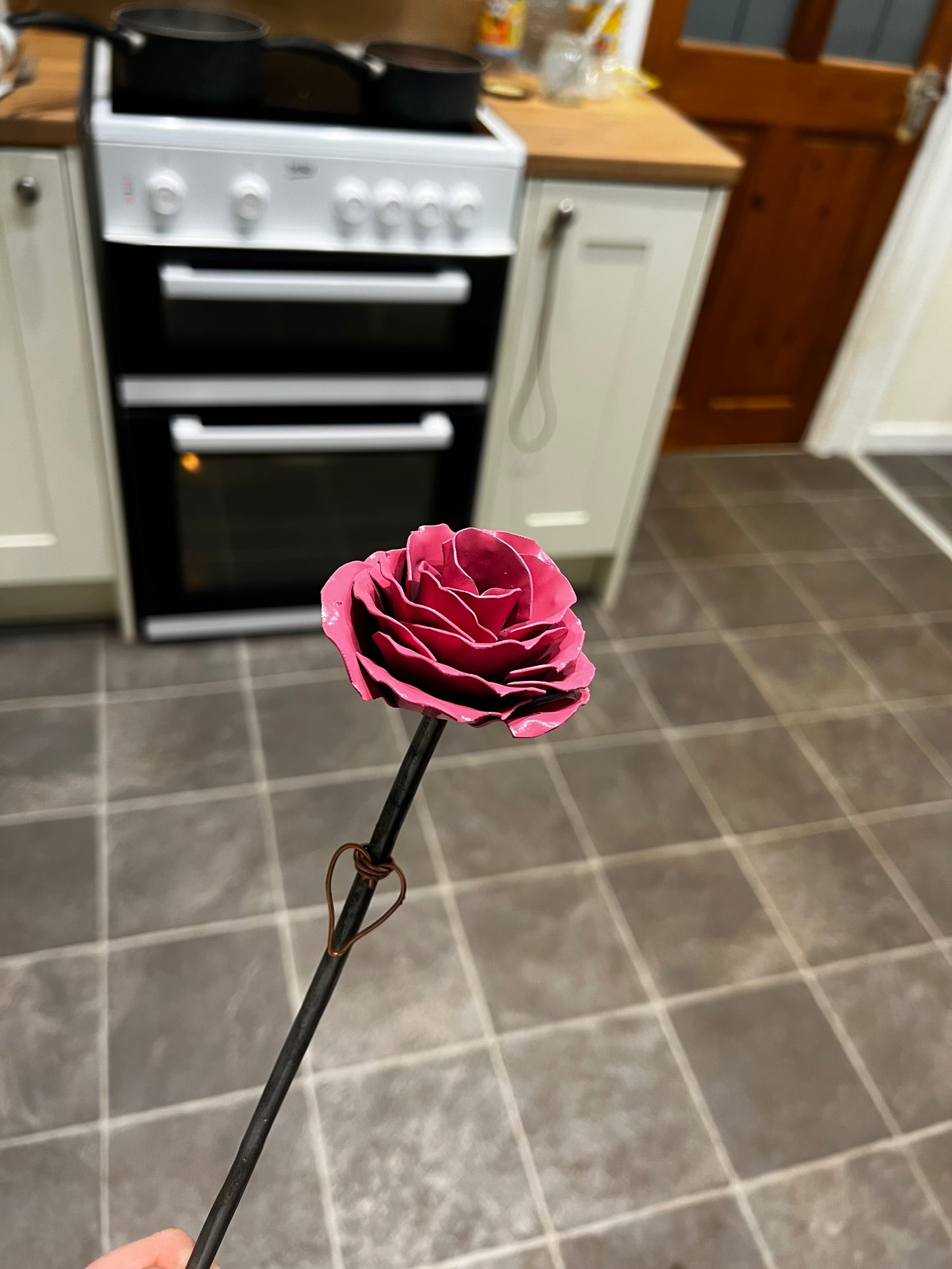 Handmade Metal Rose