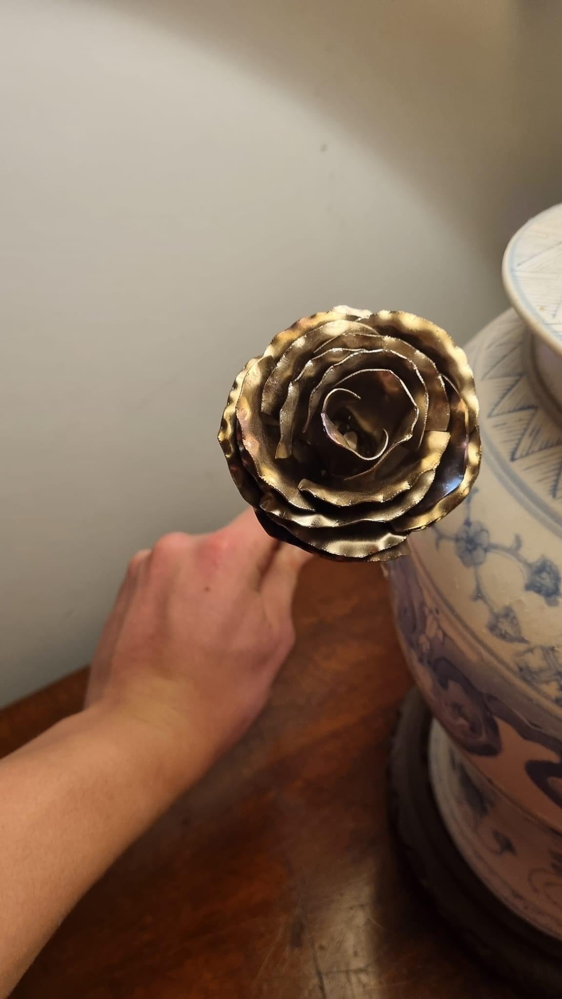 Handmade Metal Rose