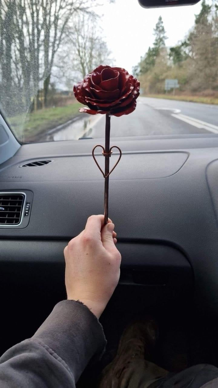 Handmade Metal Rose