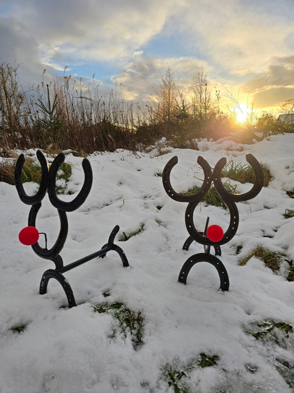 Hand made Horseshoe Reindeer