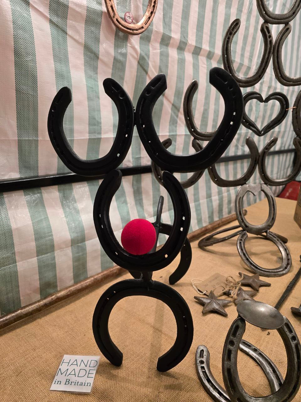 Hand made Horseshoe Reindeer