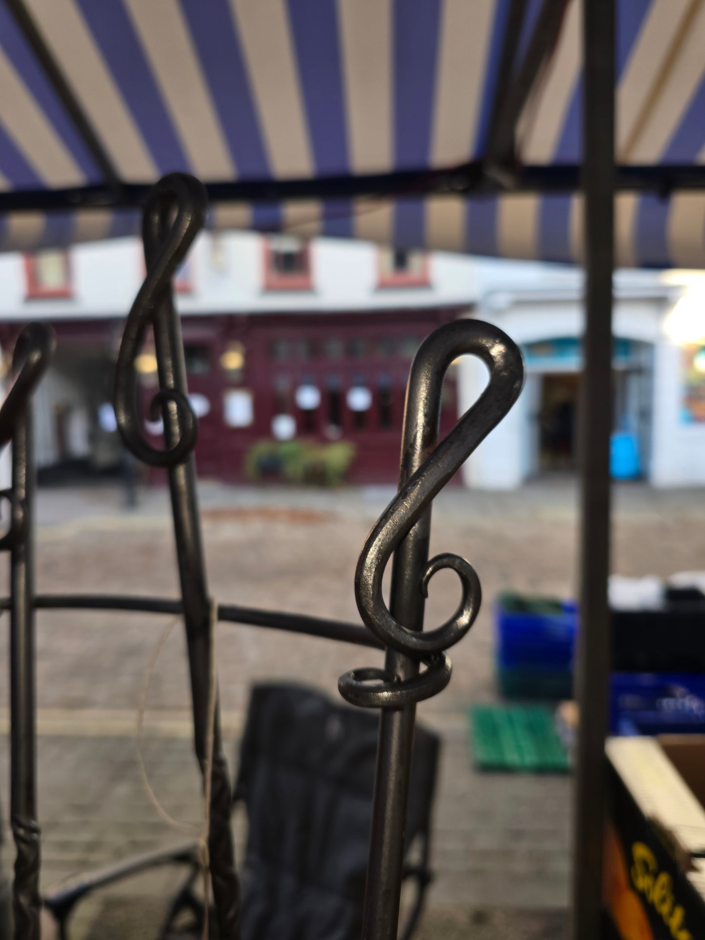 Handforged companion set.