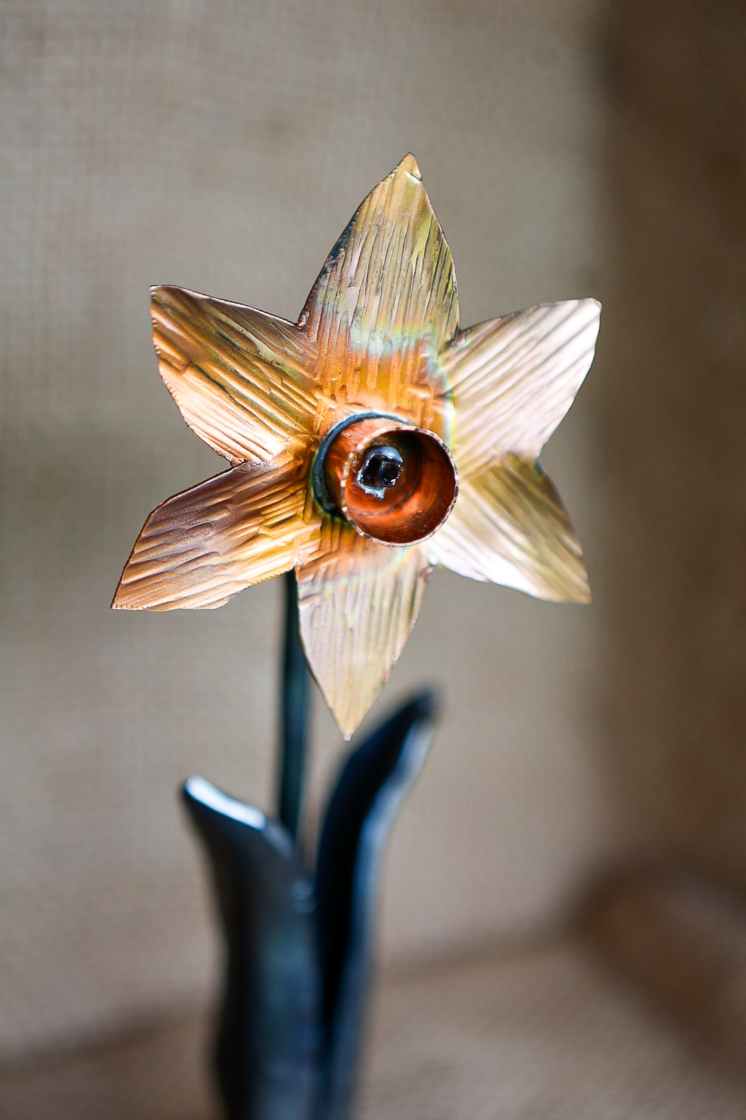 Handmade Copper Dafodil