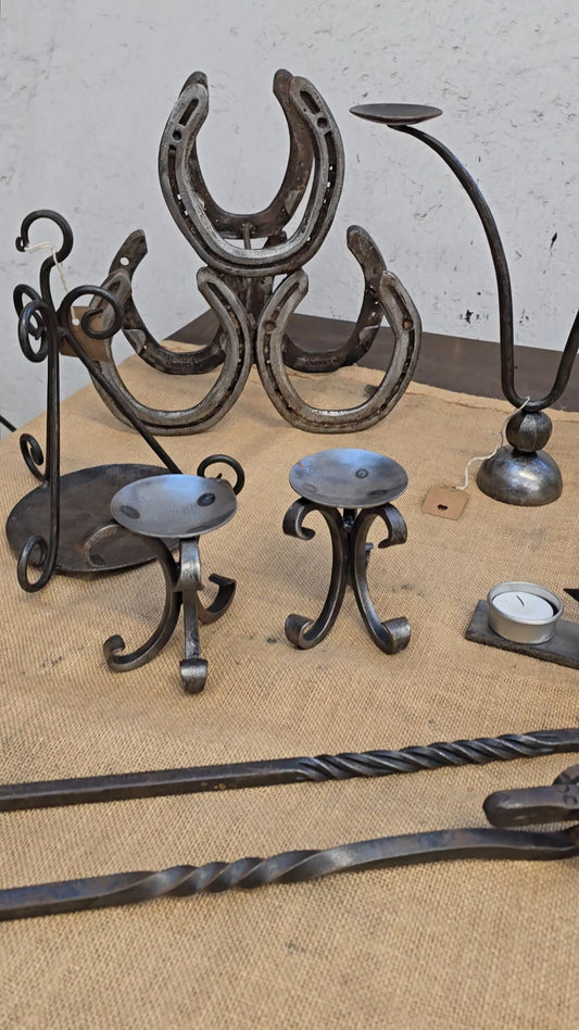 Forged candle holders
